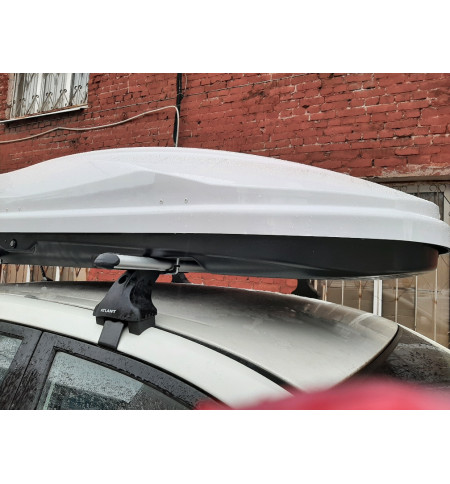 Автобокс на крышу Diamond 500 White (220*80*44) 500л. в Барнауле